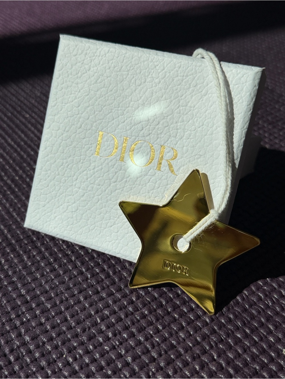 Dior Gold Star Ornament